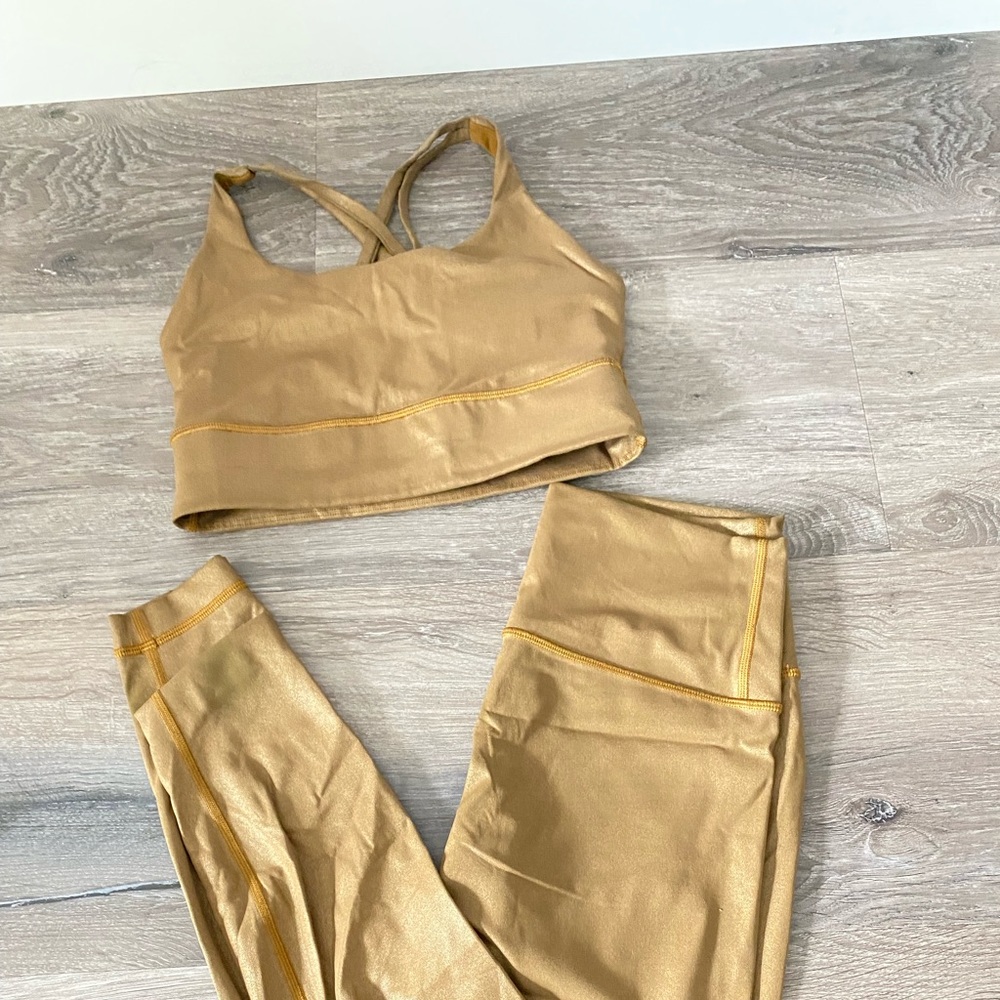 Limited edition gold pants n bra